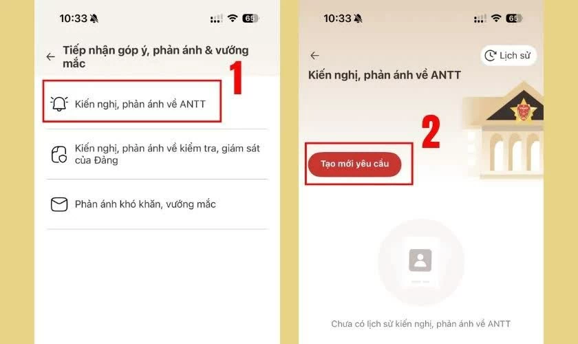 Tạo yêu cầu mới. Tạo yêu cầu mới.