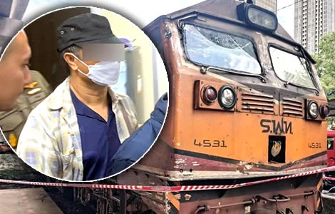 Tài xế đoàn tàu hàng liên quan vụ tai nạn ở Bangkok được xác định dương tính với ma túy sau xét nghiệm ban đầu. (Nguồn: Thai Examiner) Tài xế đoàn tàu hàng liên quan vụ tai nạn ở Bangkok được xác định dương tính với ma túy sau xét nghiệm ban đầu. (Nguồn: Thai Examiner)