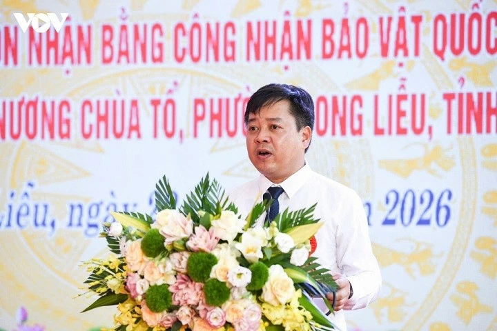Bắc Ninh đón nhận Bằng công nhận Bảo vật quốc gia Tượng Phật Mẫu Man Nương