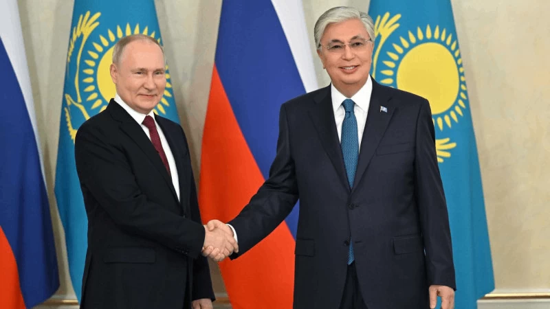 Tổng thống Nga Vladimir Putin sẽ thăm cấp nhà nước Kazakhstan từ ngày 27-29/5 để hội đàm với Tổng thống Kassym-Jomart Tokayev và tham dự các hoạt động của Liên minh Kinh tế Á-Âu (EAEU). (Nguồn: 