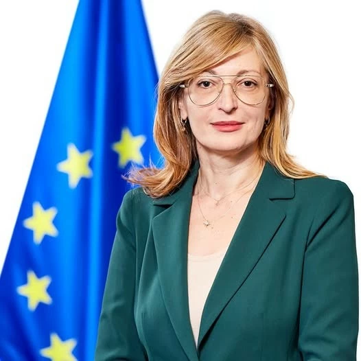 Cao ủy châu Âu phụ trách Khởi nghiệp, Nghiên cứu và Đổi mới sáng tạo Ekaterina Zaharieva. (Nguồn: European Union in Vietnam)