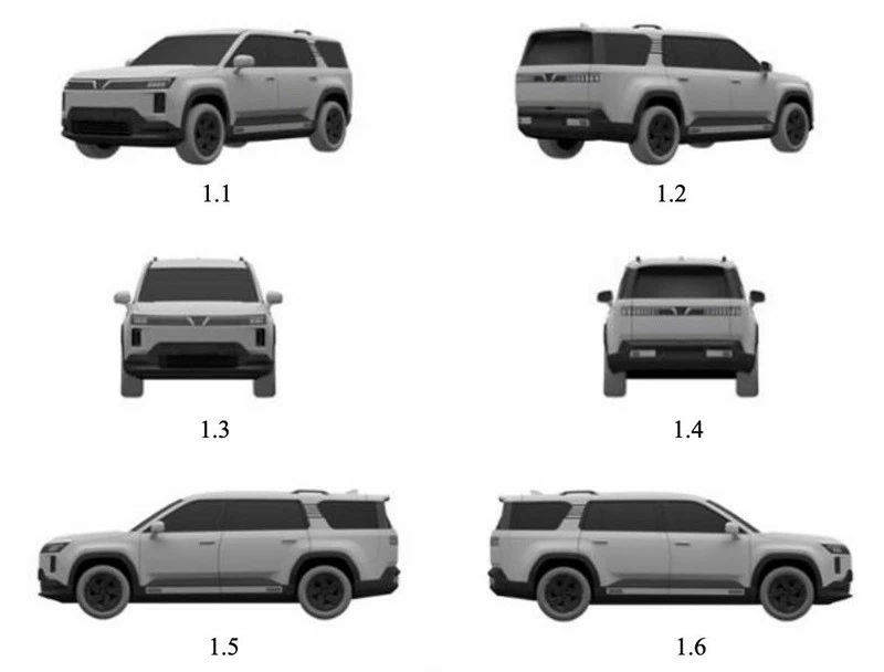 Mẫu SUV VinFast mới có kích cỡ cao lớn như VF 9.