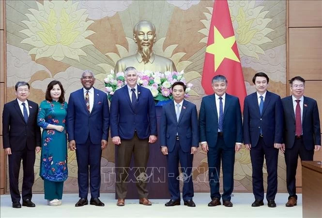 Phó Chủ tịch Quốc hội Nguyễn Doãn Anh tiếp đoàn Hạ nghị sĩ Hoa Kỳ. (Nguồn: TTXVN)