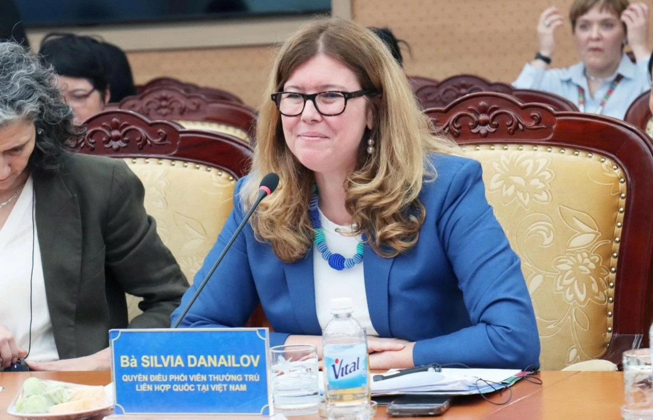 Quyền Điều phối viên Liên hợp quốc, bà Silvia Dainalov khẳng định coi trong quan hệ hợp tác giữa Việt Nam và Liên hợp quốc. (Nguồn: BNG)