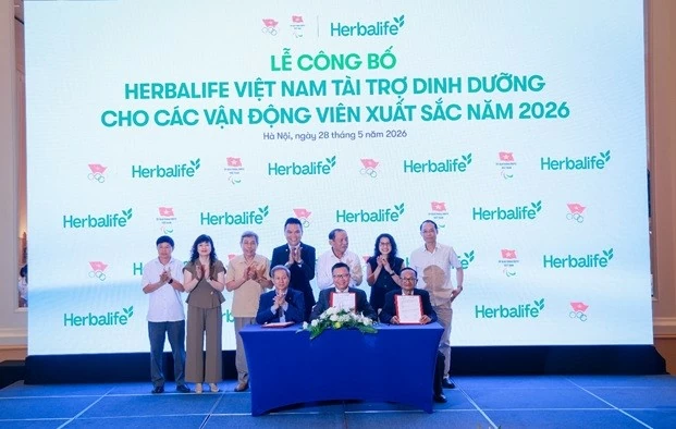 Herbalife Việt Nam tiếp tục tài trợ sản phẩm dinh dưỡng cho các vận động viên xuất sắc Việt Nam năm 2026 Herbalife Việt Nam tiếp tục tài trợ sản phẩm dinh dưỡng cho các vận động viên xuất sắc Việt Nam năm 2026
