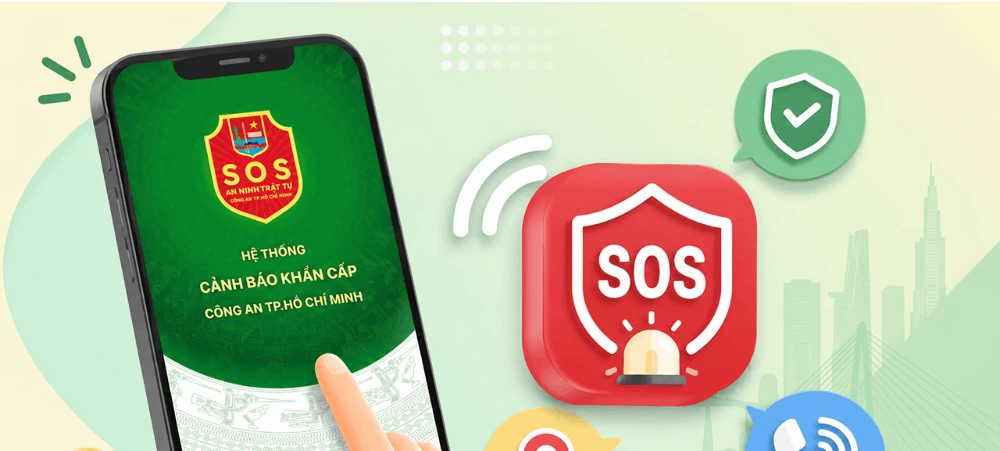 Sử dụng ứng dụng SOS ANTT để gửi tin khẩn cấp dễ dàng.