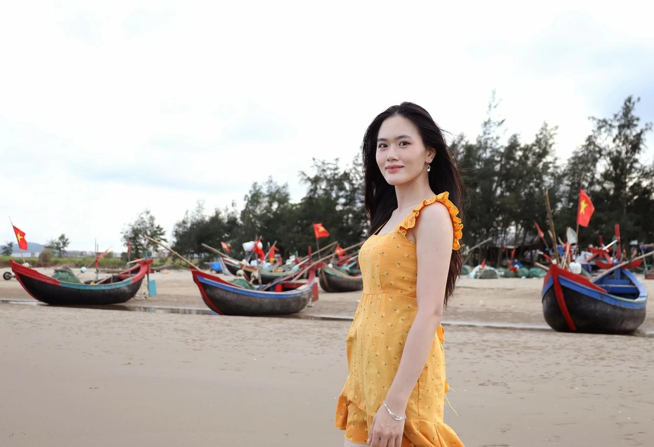 Bạn Thạch Quỳnh Anh, hiện đang công tác tại Đại sứ quán Brunei tại Việt Nam. (Ảnh: Thành Long)