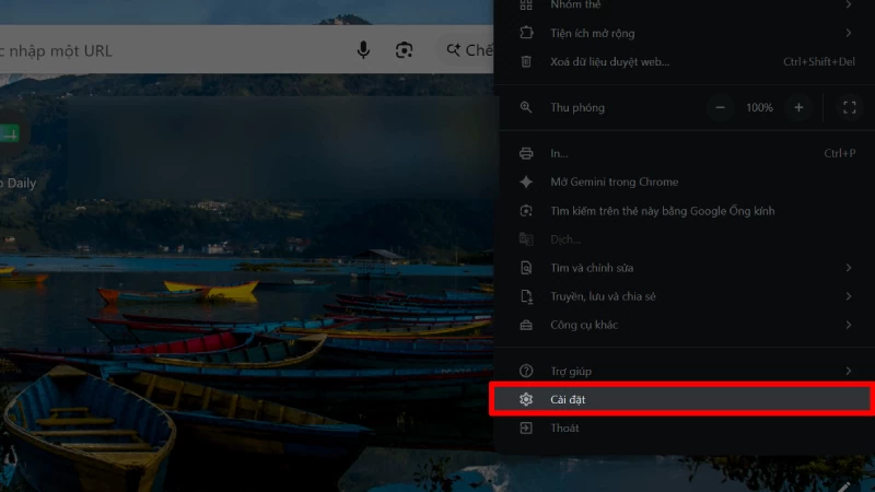 Mở Google Chrome, nhấn vào biểu tượng ba chấm