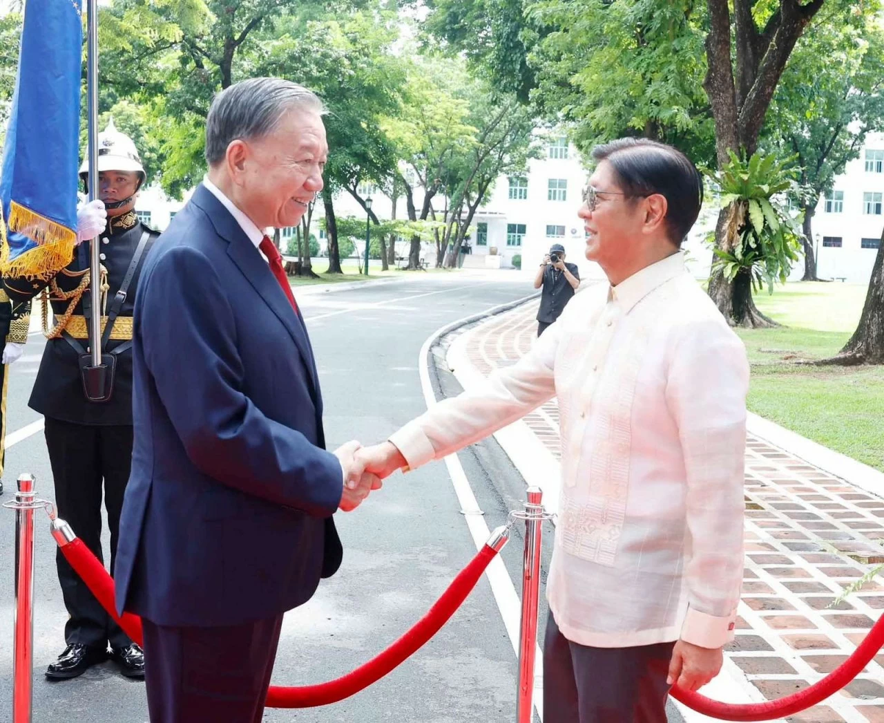 Lễ đón Tổng Bí thư, Chủ tịch nước Tô Lâm thăm cấp Nhà nước Philippines