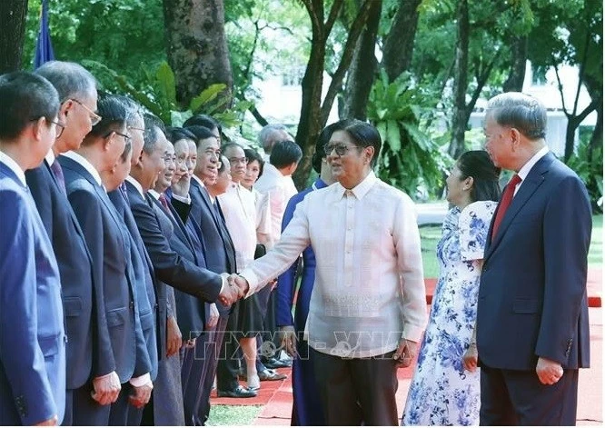 Lễ đón Tổng Bí thư, Chủ tịch nước Tô Lâm thăm cấp Nhà nước Philippines