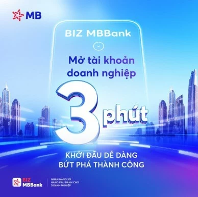 Mở tài khoản doanh nghiệp BIZ MBBank toàn trình số dễ dàng trong 3 phút. Mở tài khoản doanh nghiệp BIZ MBBank toàn trình số dễ dàng trong 3 phút.