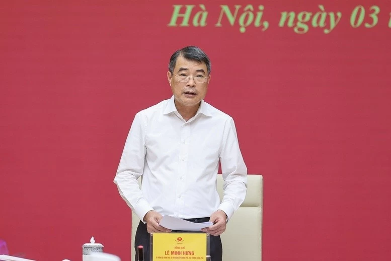Đồng chí Lê Minh Hưng chủ trì hội nghị Ban Chấp hành Đảng bộ Chính phủ