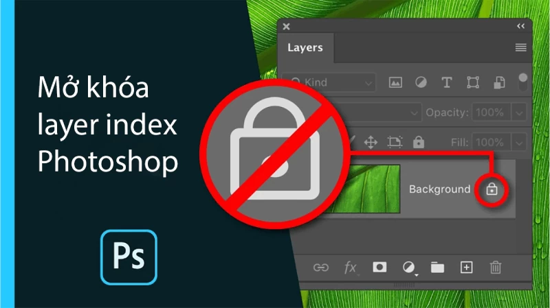 Hướng dẫn cách mở khóa layer Photoshop nhanh chóng.