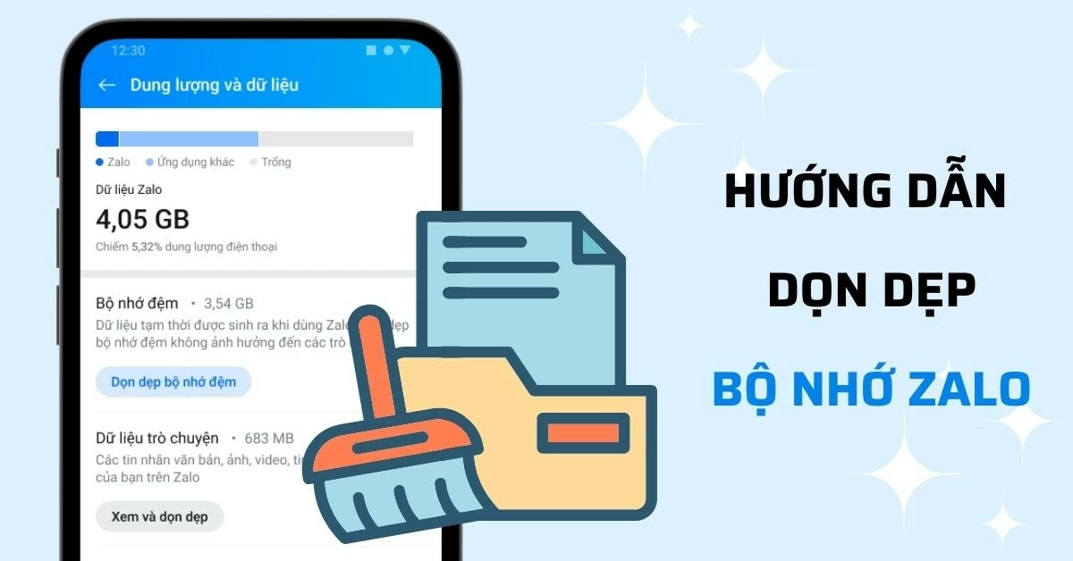 Cách dọn dẹp bộ nhớ Zalo trên máy tính dễ dàng.