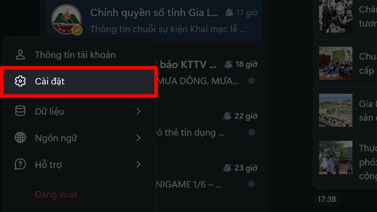 Trong giao diện quản lý, bạn chọn Quản lý dữ liệu.