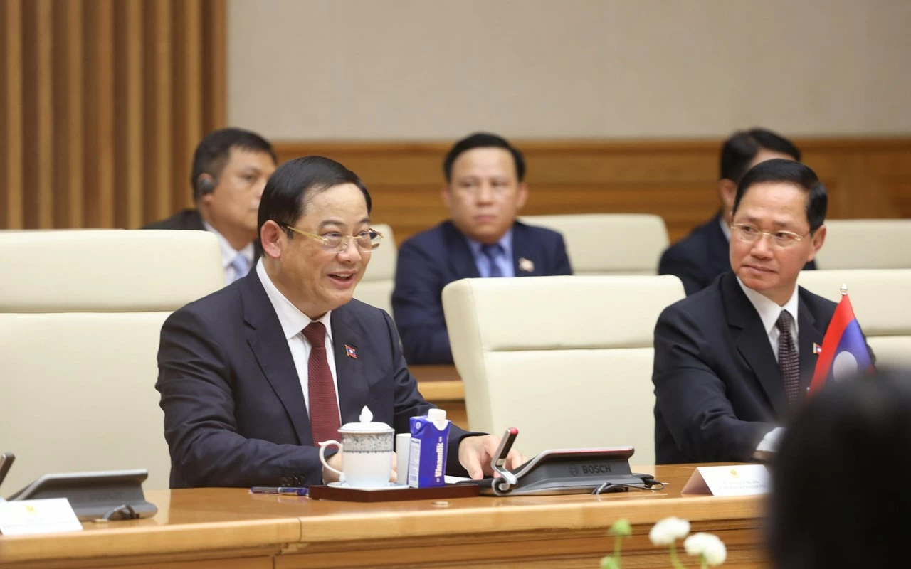 Thủ tướng Lào Sonexay Siphandone phát biểu tại Hội đàm. (Ảnh: Thành Long) Thủ tướng Lào Sonexay Siphandone phát biểu tại Hội đàm. (Ảnh: Thành Long)