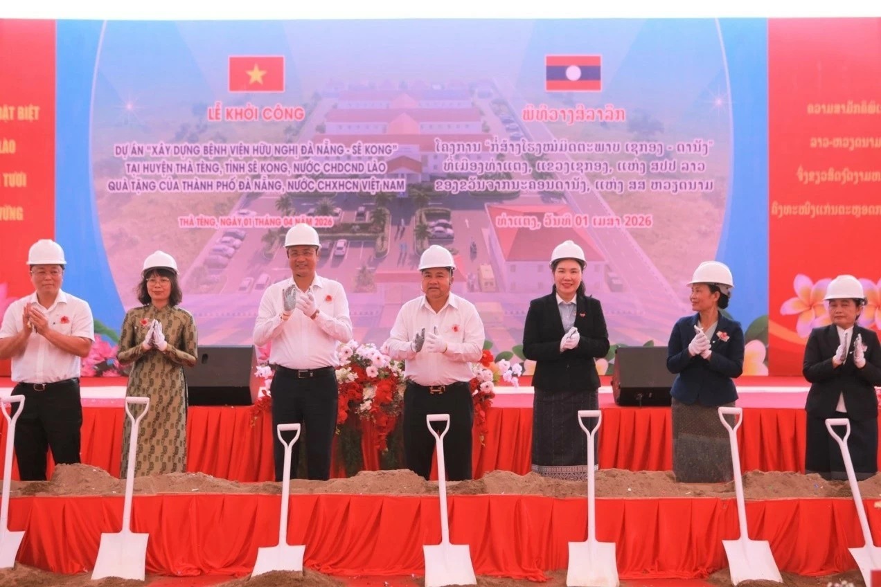Dự án Bệnh viện Hữu nghị Đà Nẵng - Sê Kông được kỳ vọng trở thành biểu tượng mới cho mối quan hệ hữu nghị truyền thống và hợp tác thực chất giữa hai địa phương (Nguồn: Báo Đà Nẵng)