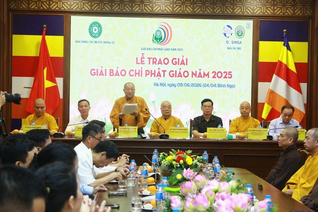 Vinh danh những tác phẩm báo chí xuất sắc viết về Phật giáo năm 2025