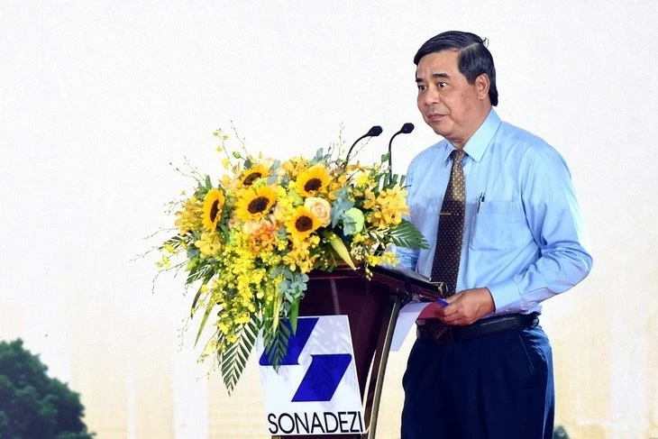 Ông Trần Thanh Hải - Tổng giám đốc Tổng công ty Sonadezi phát biểu trong buổi lễ.