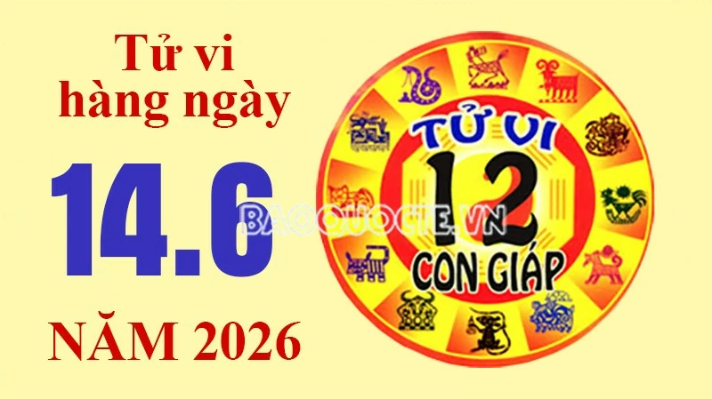 Tử vi hôm nay, xem tử vi 12 con giáp hôm nay ngày 14/6/2026: Tử vi hôm nay, xem tử vi 12 con giáp hôm nay ngày 14/6/2026: