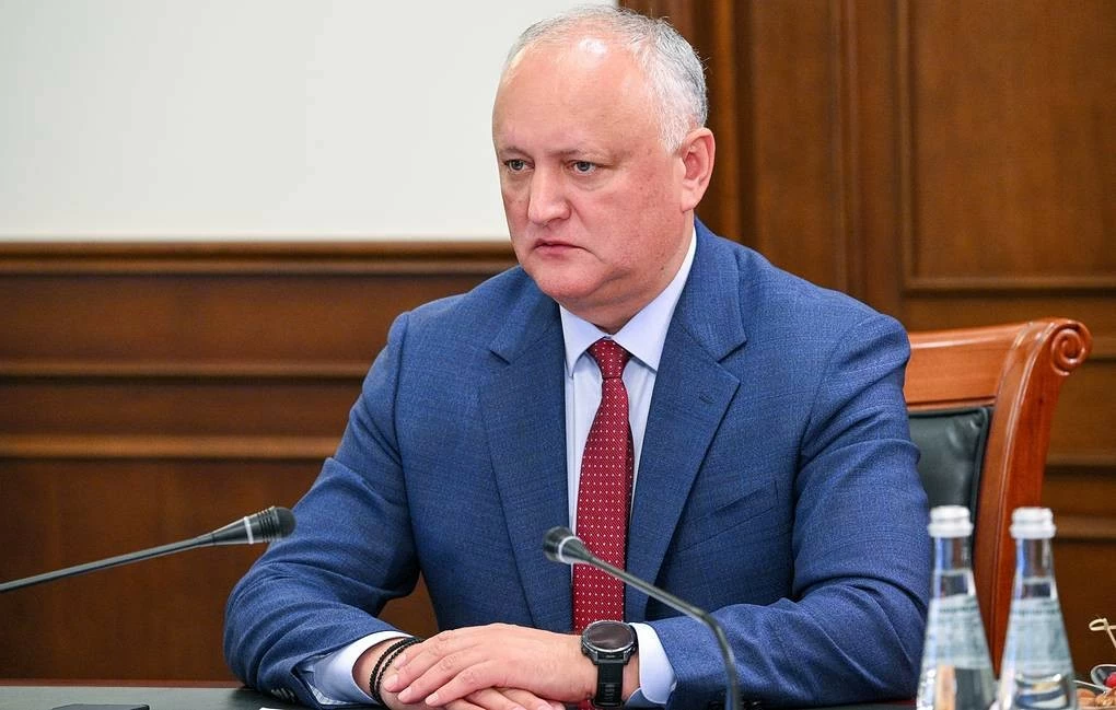 Cựu Tổng thống Moldova Igor Dodon trong cuộc phỏng vấn với hãng thông tấn TASS ngày 15/6. (Nguồn: TASS) Cựu Tổng thống Moldova Igor Dodon trong cuộc phỏng vấn với hãng thông tấn TASS ngày 15/6. (Nguồn: TASS)
