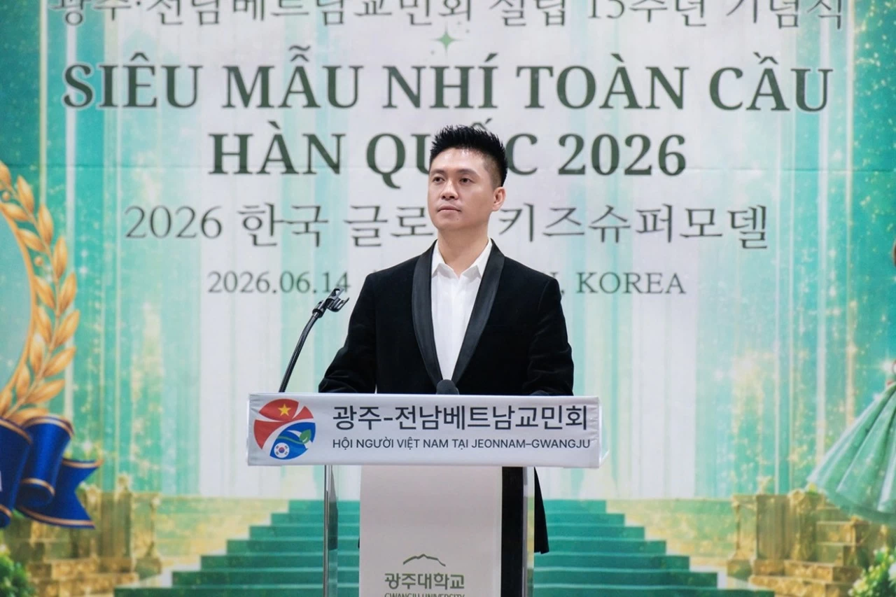 Lễ kỷ niệm 15 năm thành lập Hội người Việt Nam tại Jeonnam - Gwangju và chung kết Siêu mẫu nhí toàn cầu Hàn Quốc 2026