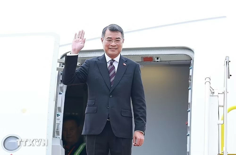 Thủ tướng Lê Minh Hưng rời Hà Nội sang tham dự Hội nghị cấp cao Kỷ niệm 35 năm quan hệ ASEAN-Nga tại Kazan. (Nguồn: TTXVN)