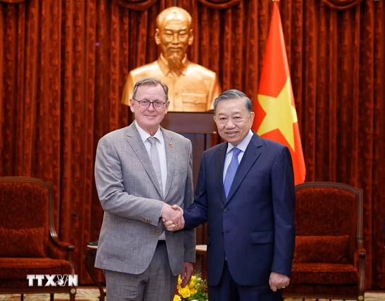 Tổng Bí thư, Chủ tịch nước Tô Lâm tiếp Phó Chủ tịch Quốc hội Cộng hòa Liên bang Đức Bodo Ramelow