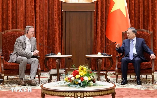 Tổng Bí thư, Chủ tịch nước Tô Lâm tiếp Phó Chủ tịch Quốc hội Cộng hòa Liên bang Đức Bodo Ramelow