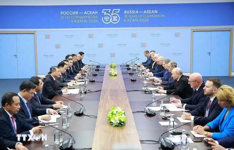 Thủ tướng Chính phủ Lê Minh Hưng hội kiến Tổng thống Nga Vladimir Putin