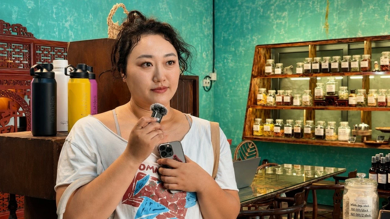 Chị Kimmy chia sẻ về những giá trị bền vững mà mô hình mua sắm tái nạp mang lại cho người tiêu dùng. (Ảnh: Nhi Vũ) Chị Kimmy chia sẻ về những giá trị bền vững mà mô hình mua sắm tái nạp mang lại cho người tiêu dùng. (Ảnh: Nhi Vũ)