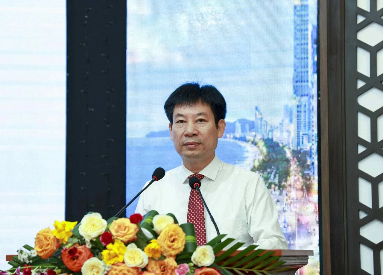 Ông Nguyễn Xuân Định, Phó Chủ tịch Ban Chấp hành Trung ương Hội Nông dân Việt Nam phát biểu tại sự kiện. (Nguồn: )