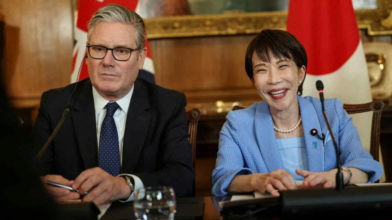 Thủ tướng Nhật Bản Takaichi Sanae và Thủ tướng Anh Keir Starmer trong cuộc hội đàm ngày 14/6. (Nguồn: BCCJ) 