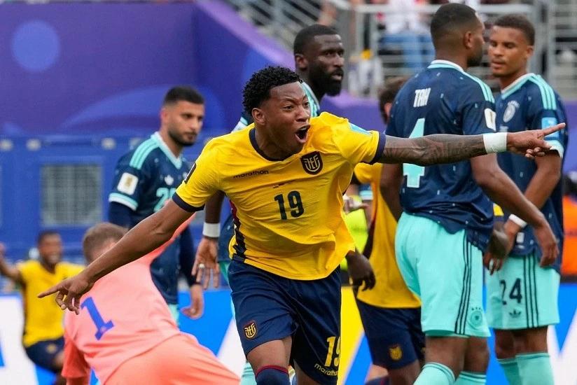 Kết quả bóng đá Bảng E World Cup 2026: Ecuador 2-1 Đức – Gonzalo Plata hóa người hùng, Ecuador ngược dòng đánh bại Đức, lần đầu trở lại vòng knock-out Kết quả bóng đá Bảng E World Cup 2026: Ecuador 2-1 Đức – Gonzalo Plata hóa người hùng, Ecuador ngược dòng đánh bại Đức, lần đầu trở lại vòng knock-out