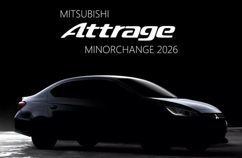 Mitsubishi Attrage 2026 chốt lịch ra mắt tại thị trường Thái Lan vào ngày 1/7 tới.