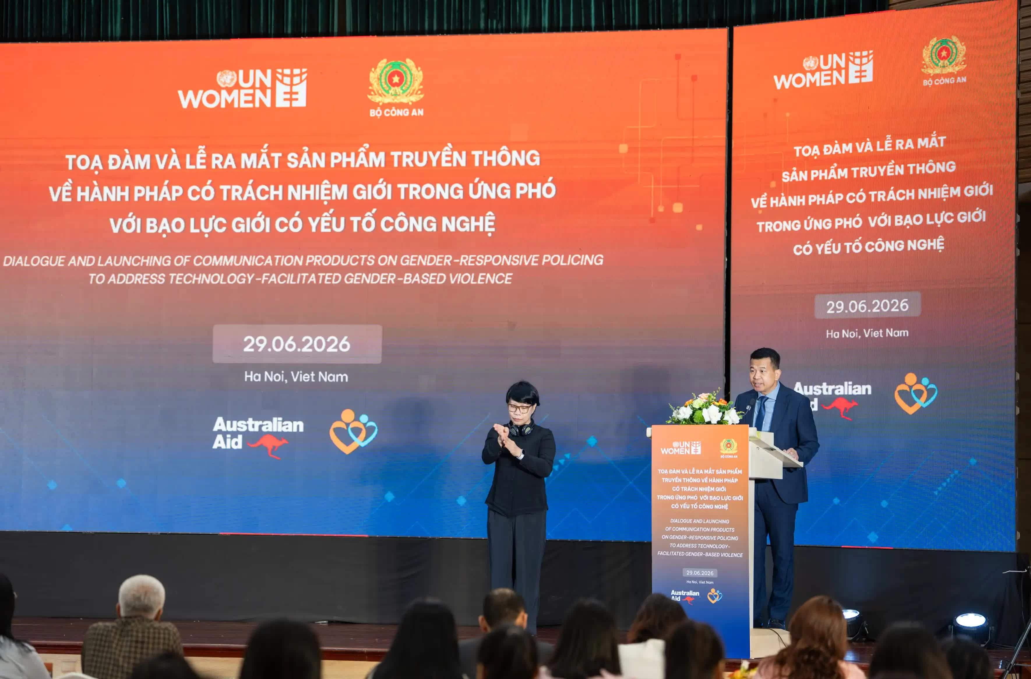 Bộ Công an phối hợp UN Women ra mắt sản phẩm truyền thông về bảo vệ phụ nữ, trẻ em gái trên không gian mạng