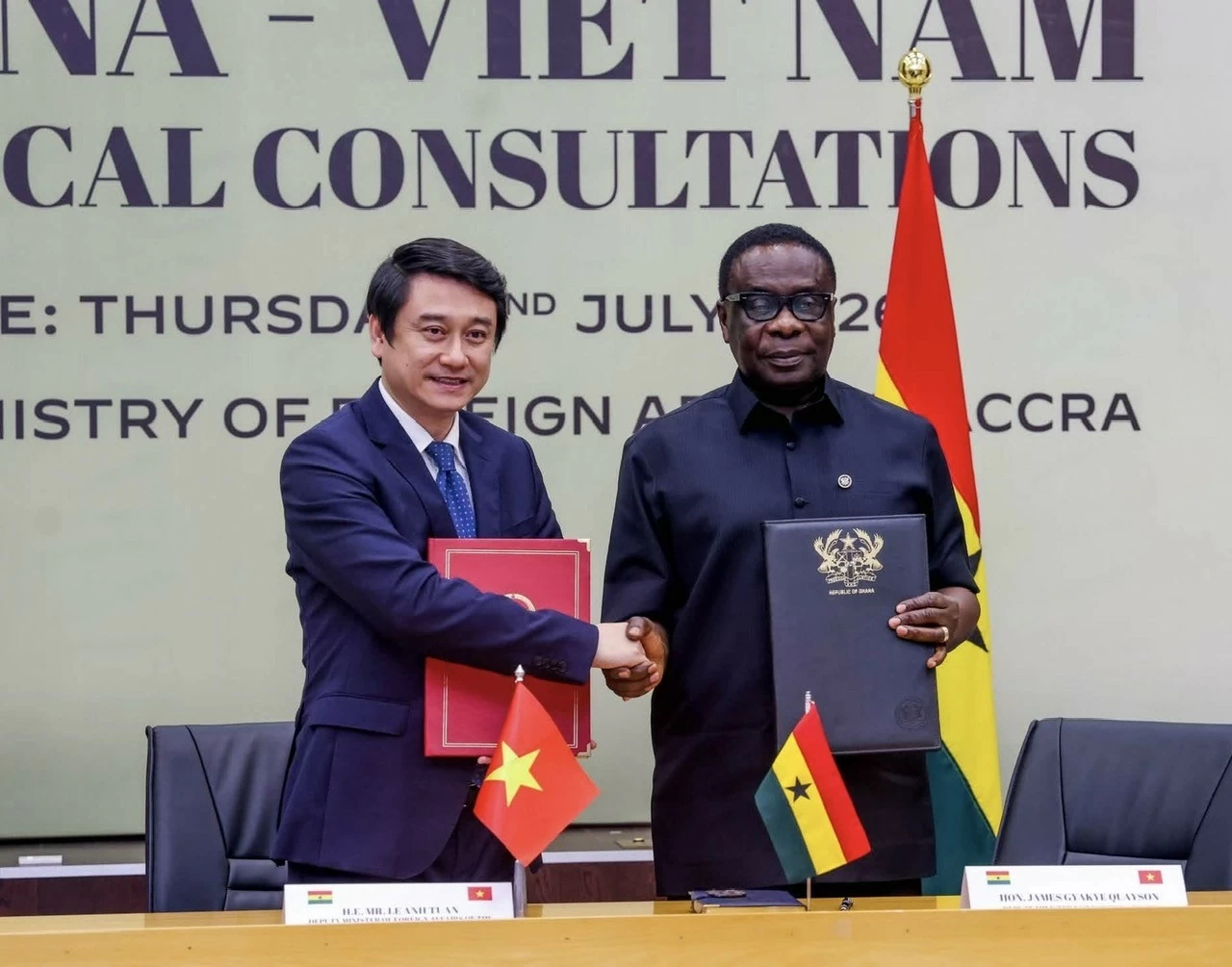 Thứ trưởng Lê Anh Tuấn thăm và làm việc tại Ghana, đồng chủ trì kỳ họp Tham vấn chính trị lần thứ nhất