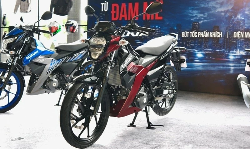 Suzuki Satria 2026 vẫn giữ phong cách nhỏ gọn đặc trưng của dòng underbone hiệu suất cao.
