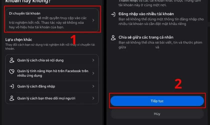 Xác nhận thao tác.