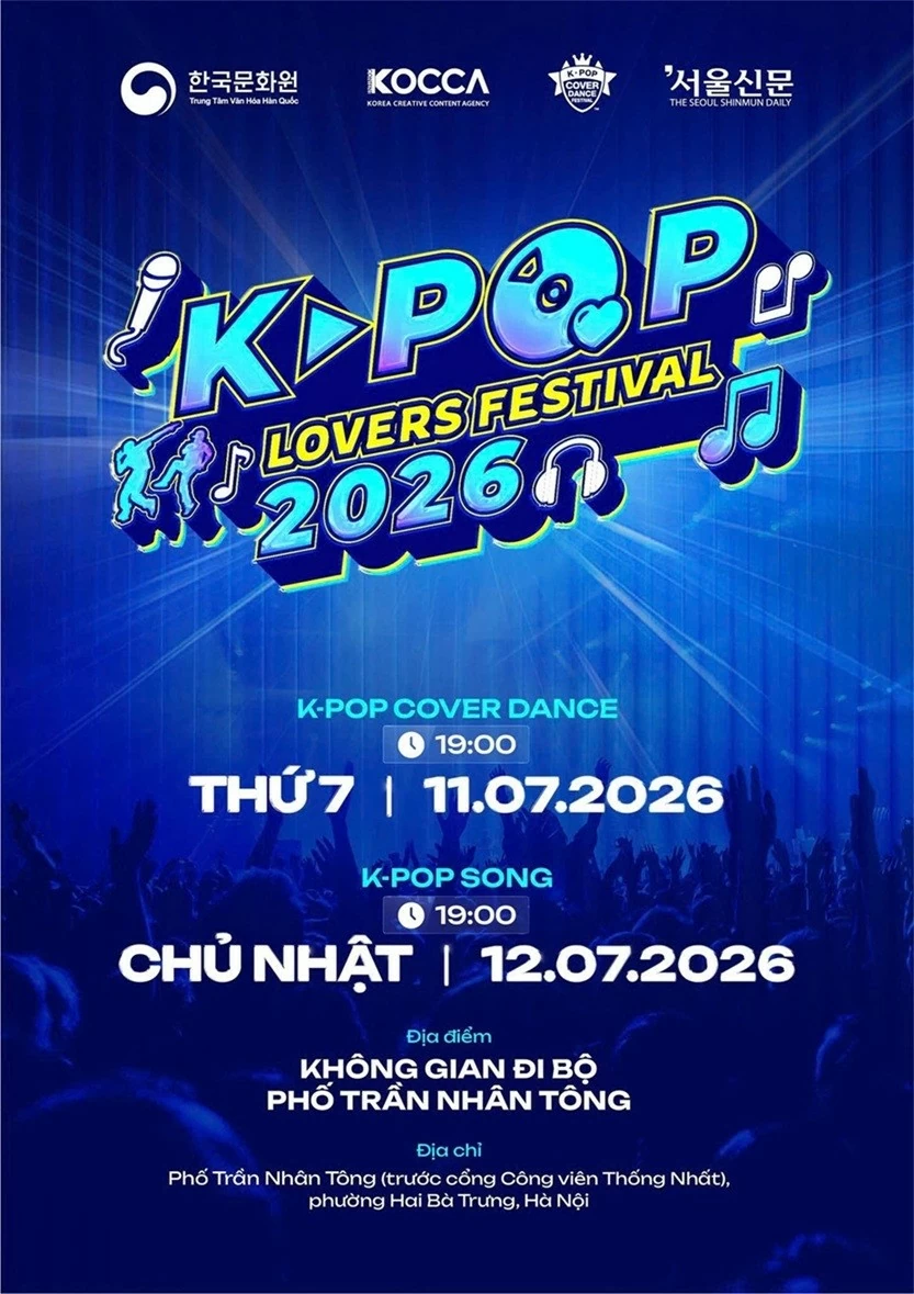 K-pop Lovers Festival 2026: Đêm hội bùng nổ của fan K-pop Việt K-pop Lovers Festival 2026: Đêm hội bùng nổ của fan K-pop Việt