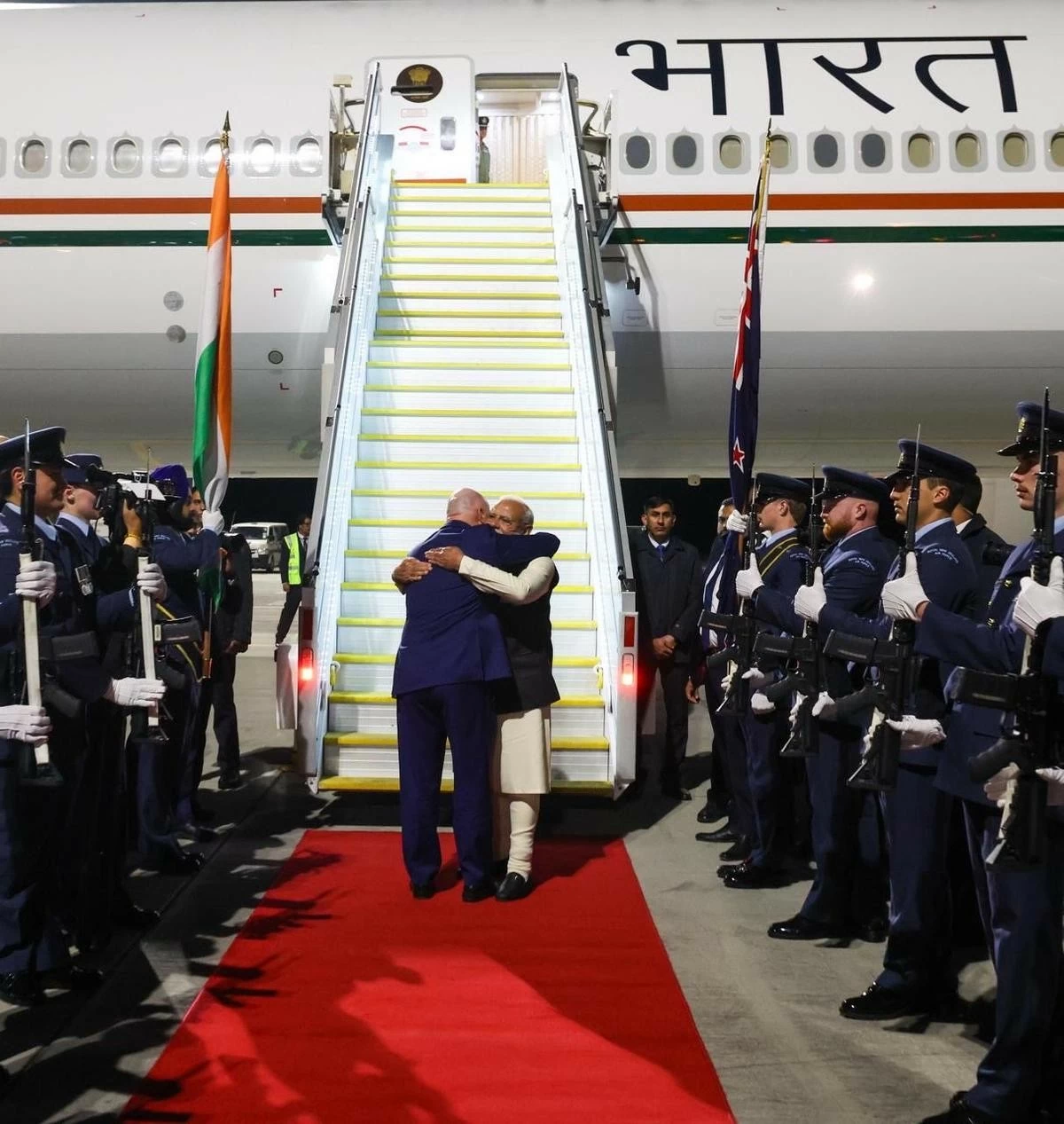 Narendra Modi ngày 11/7/2026 lên đường trở về nước sau khi kết thúc chuyến thăm kéo dài hai ngày tới New Zealand. (Nguồn: @MEAIndia) Narendra Modi ngày 11/7/2026 lên đường trở về nước sau khi kết thúc chuyến thăm kéo dài hai ngày tới New Zealand. (Nguồn: @MEAIndia)