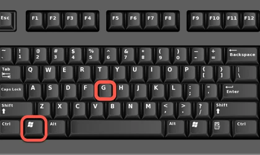 Nhấn Windows + G để mở giao diện Game Bar.