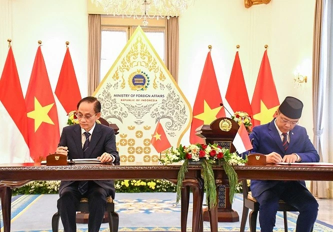 Việt Nam-Indonesia ký Chương trình Hành động triển khai quan hệ Đối tác chiến lược toàn diện giai đoạn 2026-2030.