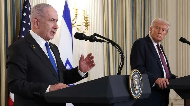 Tổng thống Mỹ Donald Trump (phải) và Thủ tướng Israel Benjamin Netanyahu trong một cuộc gặp trước đó. (Nguồn: Axios) Tổng thống Mỹ Donald Trump (phải) và Thủ tướng Israel Benjamin Netanyahu trong một cuộc gặp trước đó. (Nguồn: Axios)