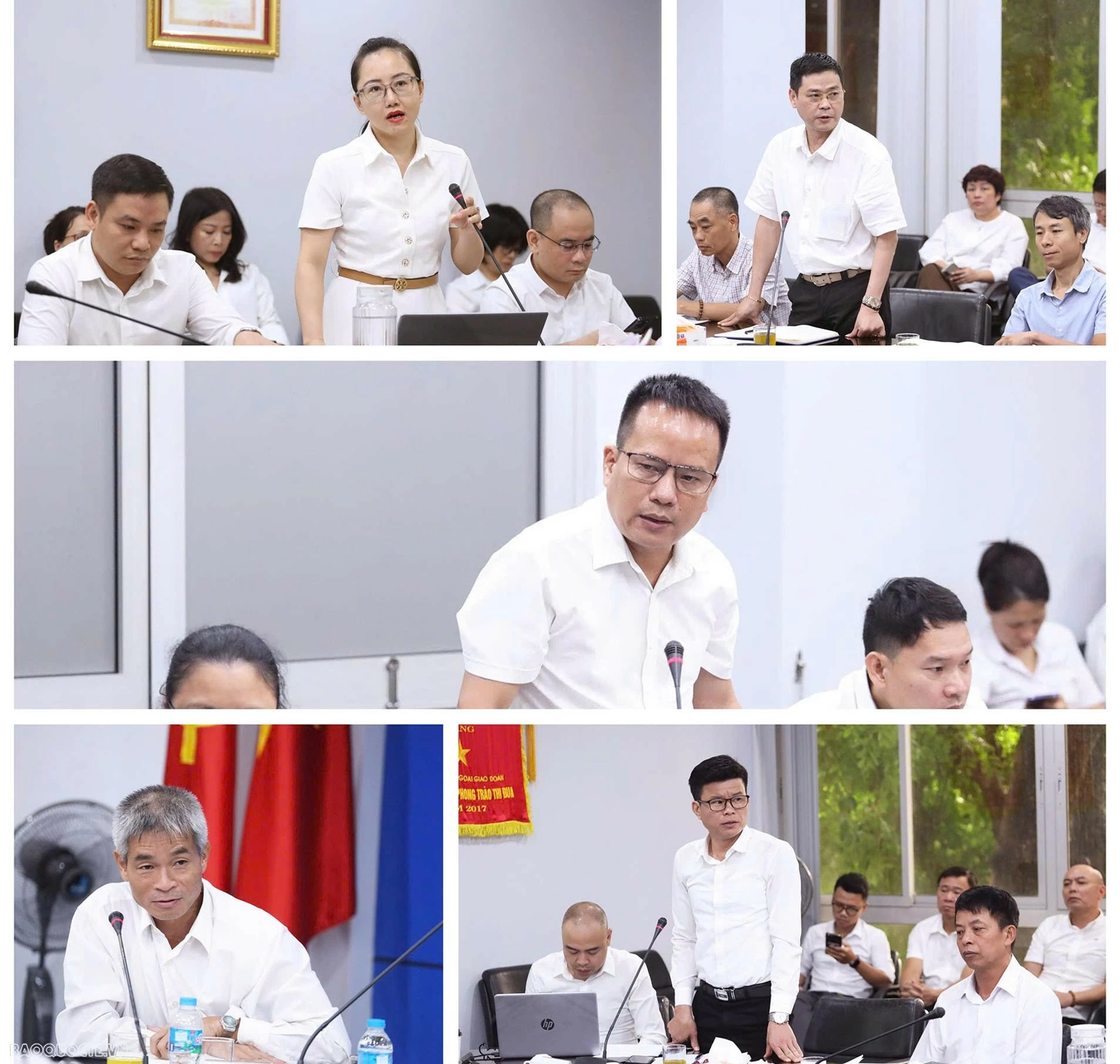 Các đơn vị trong cục nêu ý kiến tại Hội nghị. (Ảnh: Thành Long) Các đơn vị trong cục nêu ý kiến tại Hội nghị. (Ảnh: Thành Long)
