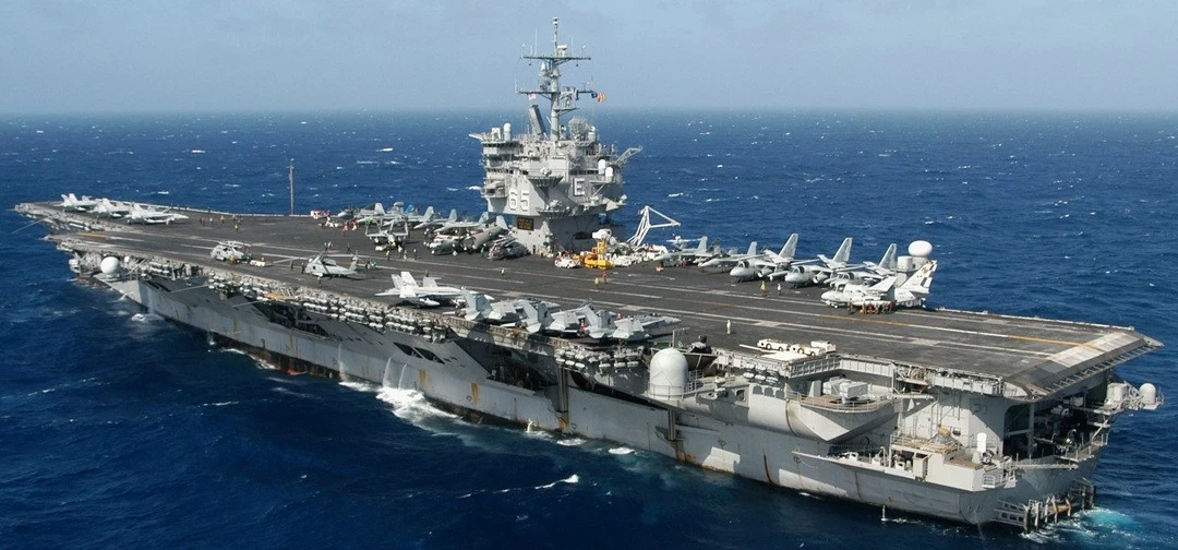 Tàu sân bay hạt nhân USS Enterprise của Mỹ. (Nguồn: Seaforces)