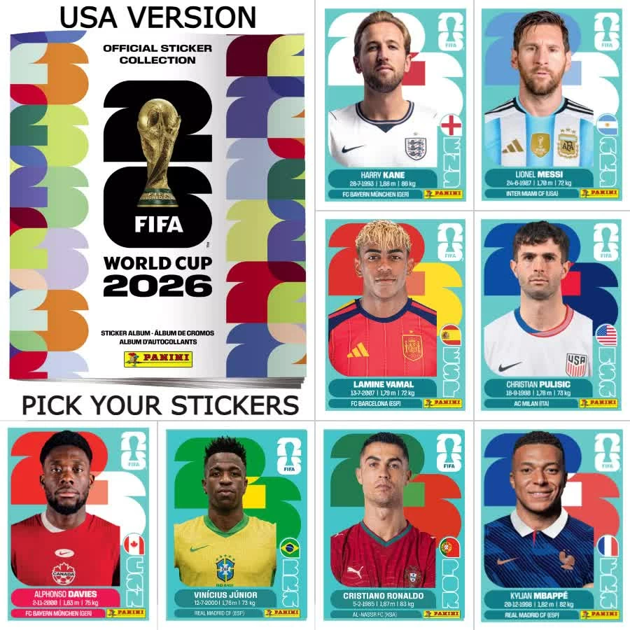 Cơn sốt thẻ cầu thủ World Cup 2026: Album Panini cháy hàng, người hâm mộ đua nhau sưu tập 980 miếng dán lịch sử
