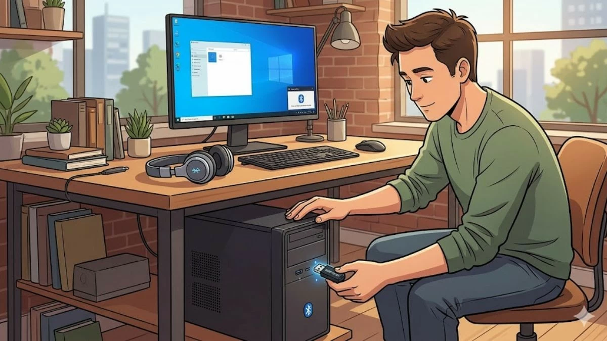 Hướng dẫn bật Bluetooth và kết nối tai nghe trên Windows 11.