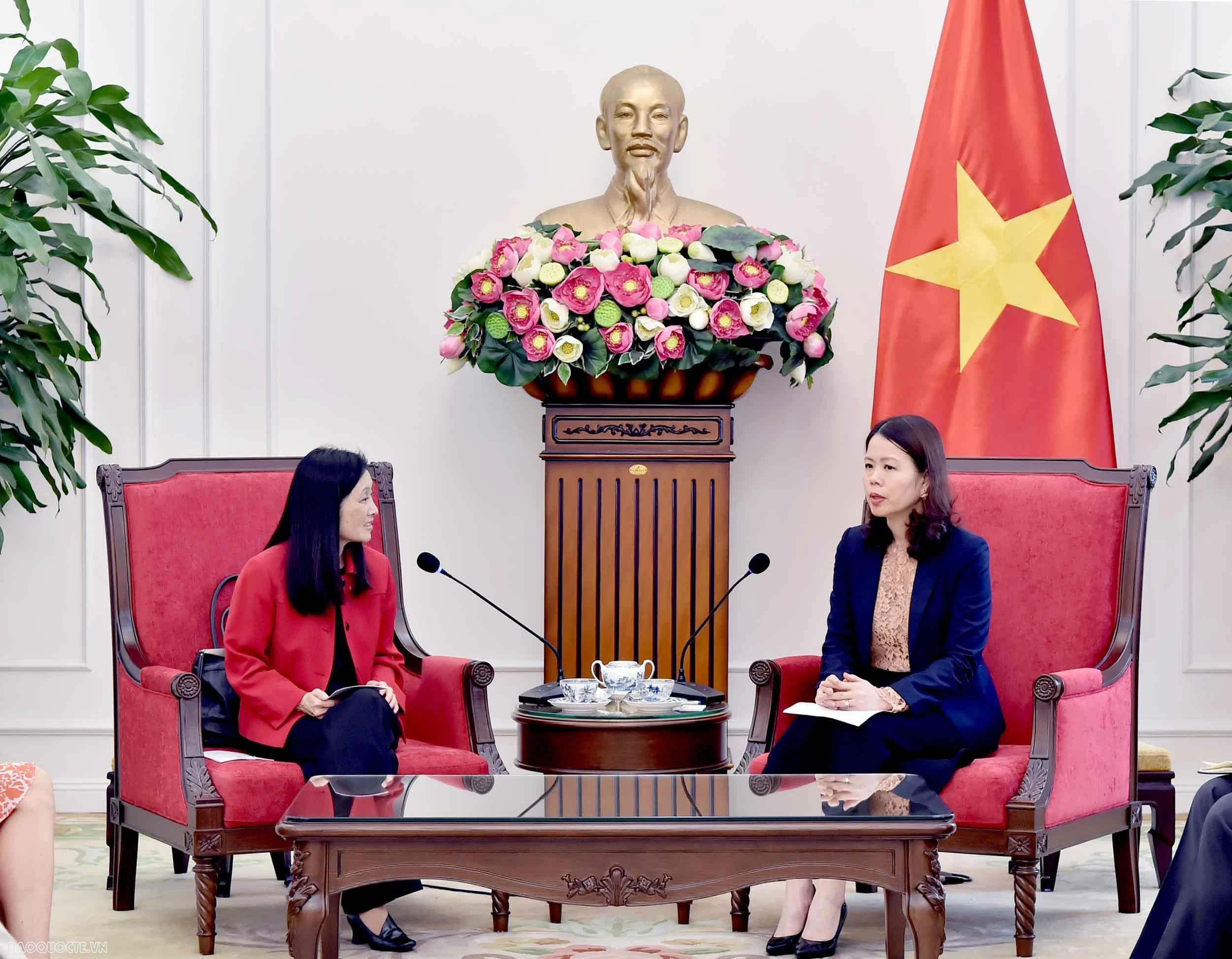 Thứ trưởng Ngoại giao Nguyễn Minh Hằng tiếp Đại sứ Hoa Kỳ tại Việt Nam