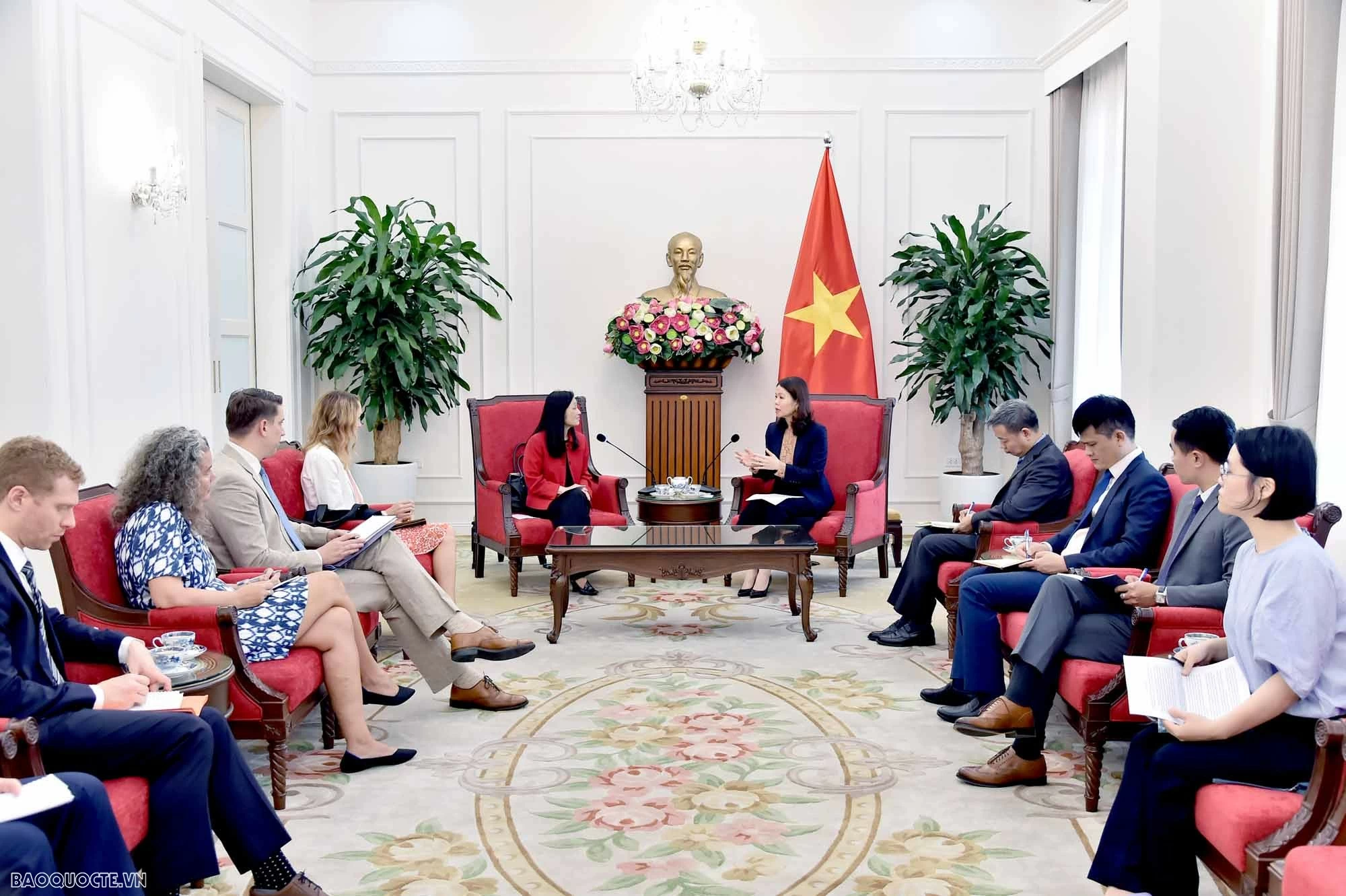 Thứ trưởng Ngoại giao Nguyễn Minh Hằng tiếp Đại sứ Hoa Kỳ tại Việt Nam